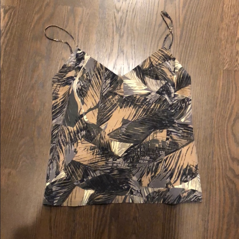 Leaf print L’agence tank never worn